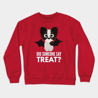 Papillon Halloween Trick or Treat Crewneck Sweatshirt